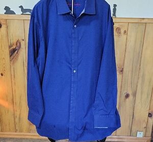 Robert Graham Blue Casual Button Down Shirt